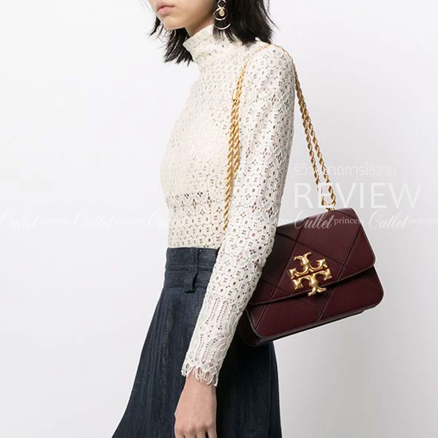 สวยจริงคุณภาพสูง ไม่จกตาค่ะ!! TORY BURCH ELEANOR QUILTED CONVERTIBLE SHOULDER BAG ((73590)) พร้อมส่งที่ไทย ใครรออยู่ห้ามพลาด จำนวนจำกัดค่ะ!! อีกรุ่นที่น่าครอบครองมากๆค่ะ😘 กระเป๋าสะพายข้างและทบสายเป็นคล้องไหล่ได้ หนังแท้ชั้นดีที่สุด ทำลายเหลี่ยมตัด