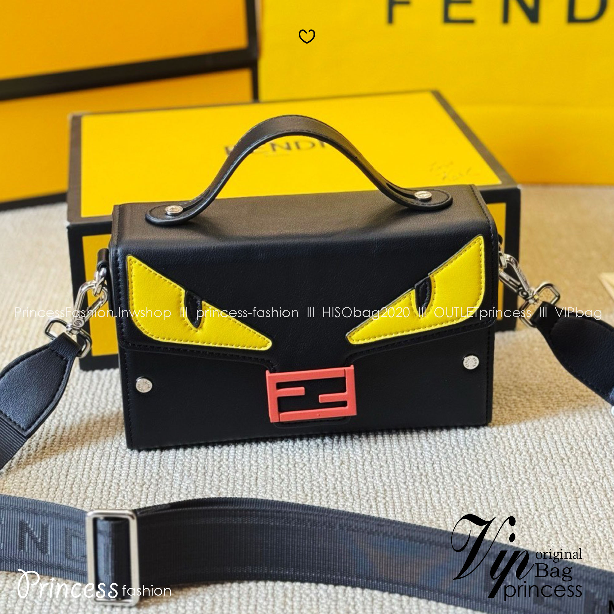 FENDI Baguette Soft Trunk Bag กระเป๋าสะพายทรงกล่อง ไอเท็มสุดเท่ ผสมผสานความทันสมัย รูปทรงกล่องสัดส่วนสวยลงตัว โดดเด่นชวนมอง