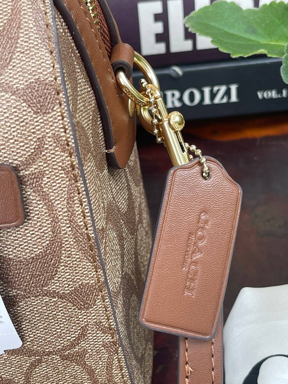 COACH Signature Canvas Rowan Satchel Crossbody จุดเด่นของกระเป๋าทรงsatchel bag คือรูปทรงของกระเป๋าดูแข็งแรง มั่นคง ไม่เสียทรงง่าย มาพร้อมหูหิ้วที่ด้านบนของกระเป๋า ลายแคนวาสที่เป็นซิกเนเจอร์แบบเอกลักษณ์ ช่องใช้งานทุ้งภายในและภายนอก นอกจากนี้ กระเป๋าประเภทน