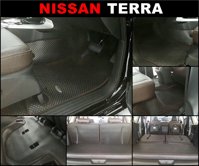 พรมกระดุมเม็ดเล็ก NISSAN TERRA ยางปูพื้นรถยนต์ เต็มคัน เข้ารูป ตรงรุ่นรถ