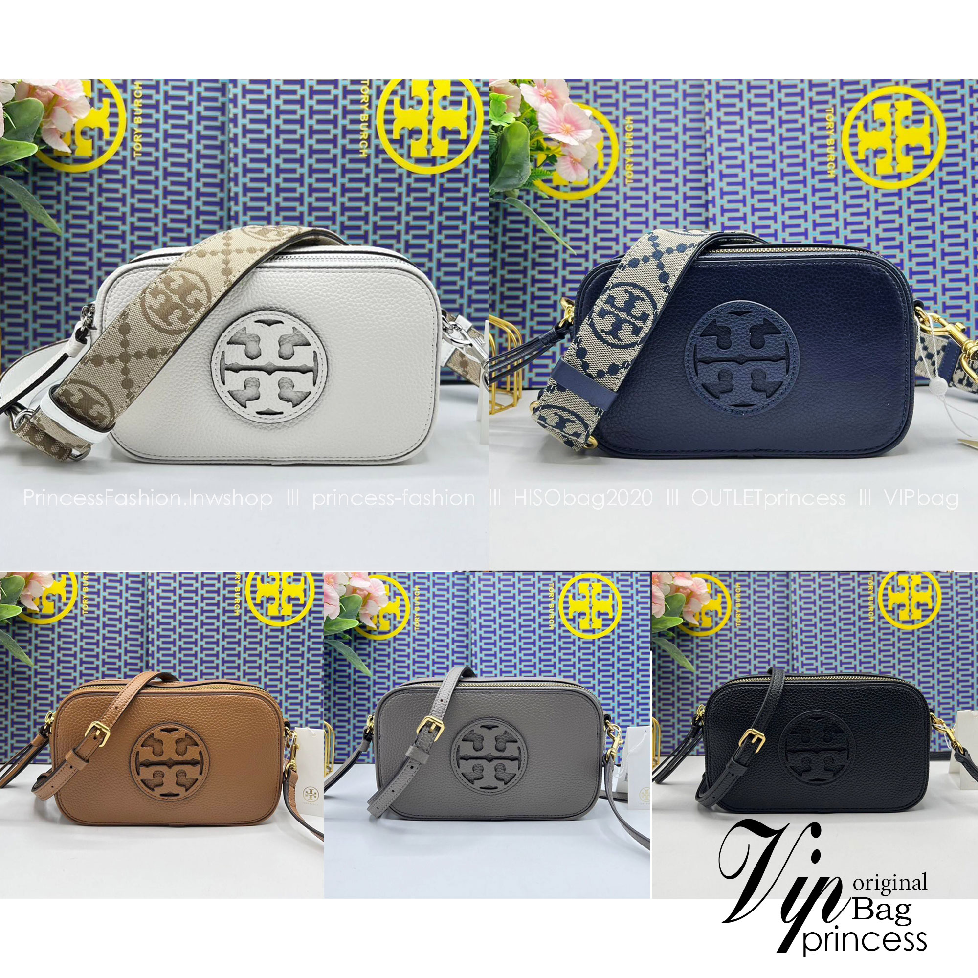 TORY BURCH Miller Mini Crossbody Bag / TORY CAMERA BAG / TORY BAG พร้อมส่ง 5 สี กระเป๋าสะพายใบเล็กมินิมอลในรูปทรงใหม่ที่คล่องตัว