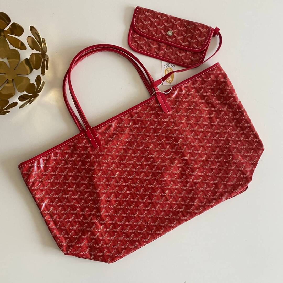 VIP 】หนังแท้ GOYARD SAINT LOUIS GM TOTE BAG กระเป๋าทรง SHOPPING ขนาดใหญ่กำลังดี สวยหรูคลาสสิคไม่มีเอ้าท์ ภายในโล่งกว้าง ใส่สัมภาระได้เยอะจุใจพร้อมส่งที่ไทยจองด่วนเลยค่ะ!