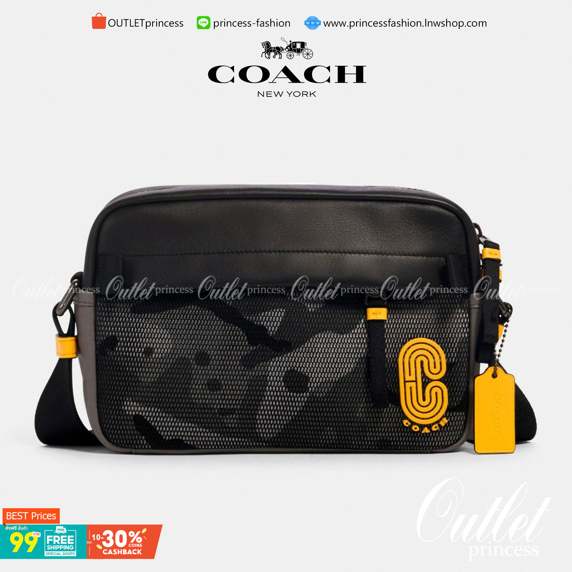 COACH EDGE CROSSBODY IN SIGNATURE CANVAS กระเป๋าสะพายครอสบอดี้ร์ วัสดุหนังแท้ หนังนิ่มอย่างดีค่ะ ด้านหน้ามีช่องซิปซ่อนให้หนึ่งช่อง เปิดปิดช่องหลักแบบซิปคู่ภายในกว้าง ใส่ของได้จุเลยนะคะ มีช่องซิปและช่องเล็กให้อีก2ช่อง;ด้านหลังกระเป๋าเป็นช่องโล่งใส่ของอีกช่