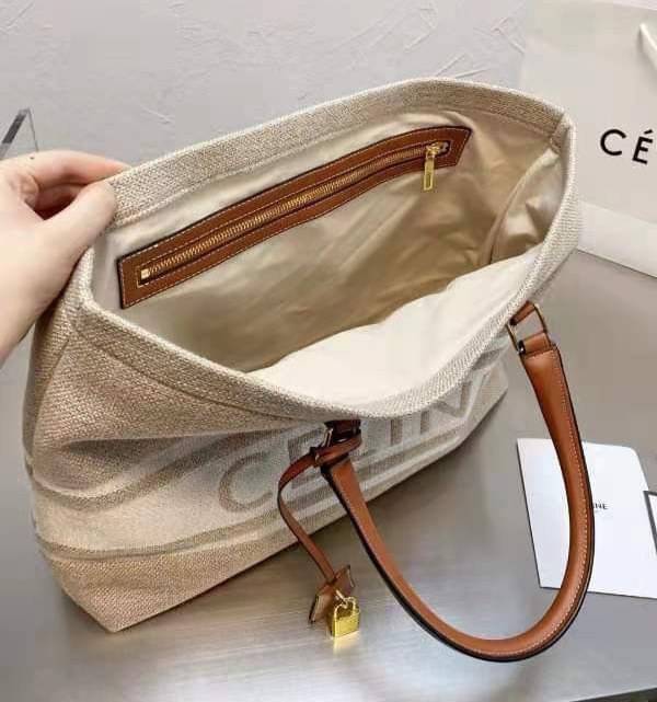 CELINE Logo Tote Bag with key 16”