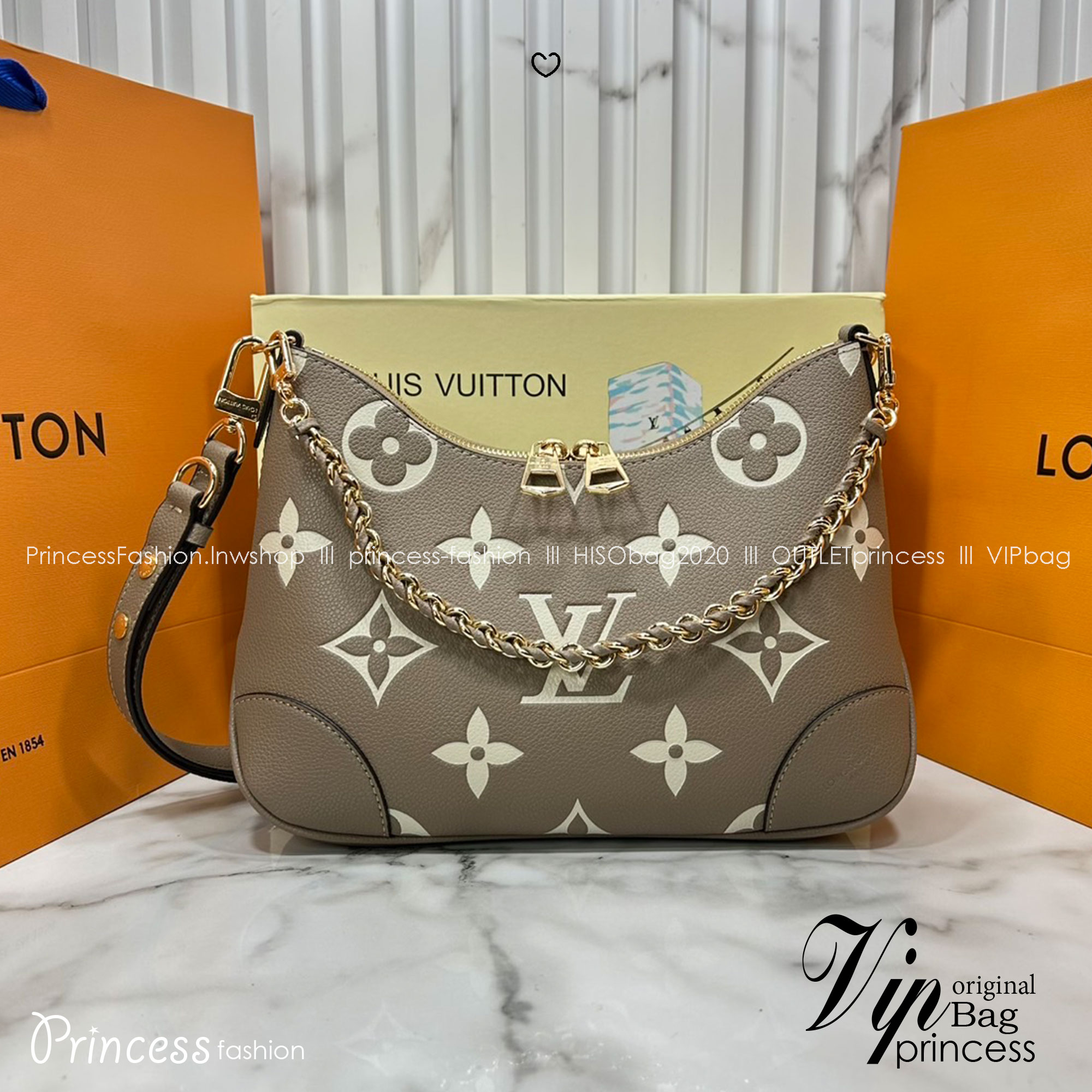 ORI หนังแท้ | LV Boulogne PM bag Monogram Empreinte leather กระเป๋าสะพายสุดไอคอนิกใช้งานได้หลายสไตล์ ประจำฤดูกาลในหนัง Monogram Empreinte มอบทางเลือกในการพกพาที่หลากหลายเช่นเดียวกับรุ่นแคนวาสดั้งเดิม
