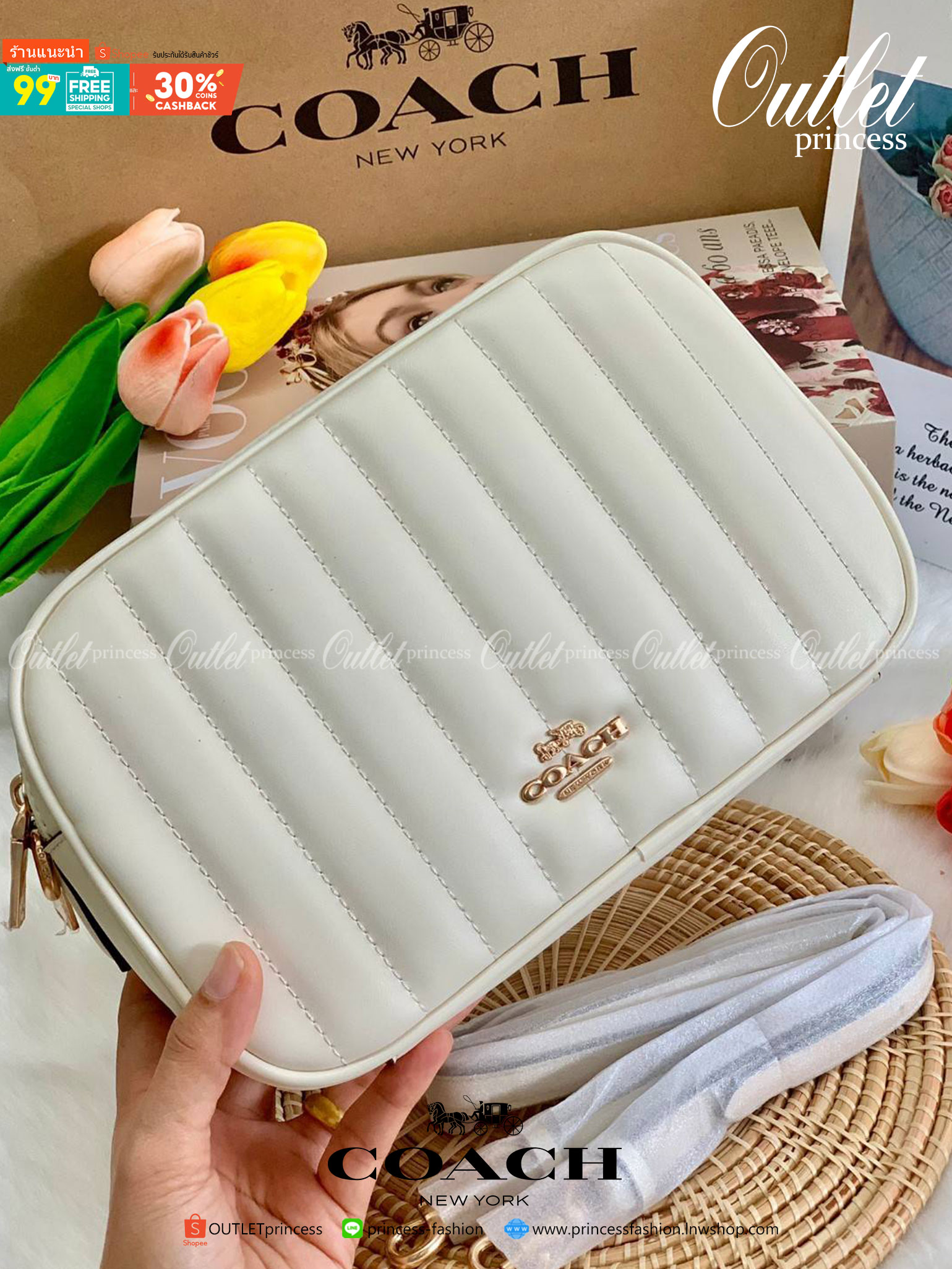 COACH C1569 JES CROSSBODY WITH LINEAR QUILTING ใหม่ล่าสุด!! กระเป๋าสะพายข้าง รุ่น 2 ซิป ใบใหญ่จุใจ ดีไซน์ใหม่ เพิ่มลูกเล่นให้ดูหรูหรายิ่งขึ้น วัสดุหนังสังเคราะห์บุเป็นลายเส้นสวยงาม เปิด-ปิดด้วยซิป 2 ช่องหลัก ใช้งานง่าย ทรงสวยมากๆรุ่นนี้ มาพร้อมสายสะพาย cr