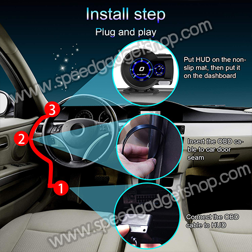 เกจวัด obd OBD2 Smart gauge Display Meter รุ่น F8 วัดความร้อนหม้อน้ำ วัดความเร็ว วัดรอบ วัดแบต นาฬิกาดิจิตอล มีเสียงเตือน ติดตั้งกับ port obd2 ไม่ต้องตัดต่อสายไฟ (อ่านโค้ด ลบโค้ด เครื่องยนต์ได้) ใหม่ล่าสุด ตัวเกจอัพเดตซอฟแวร์ได้