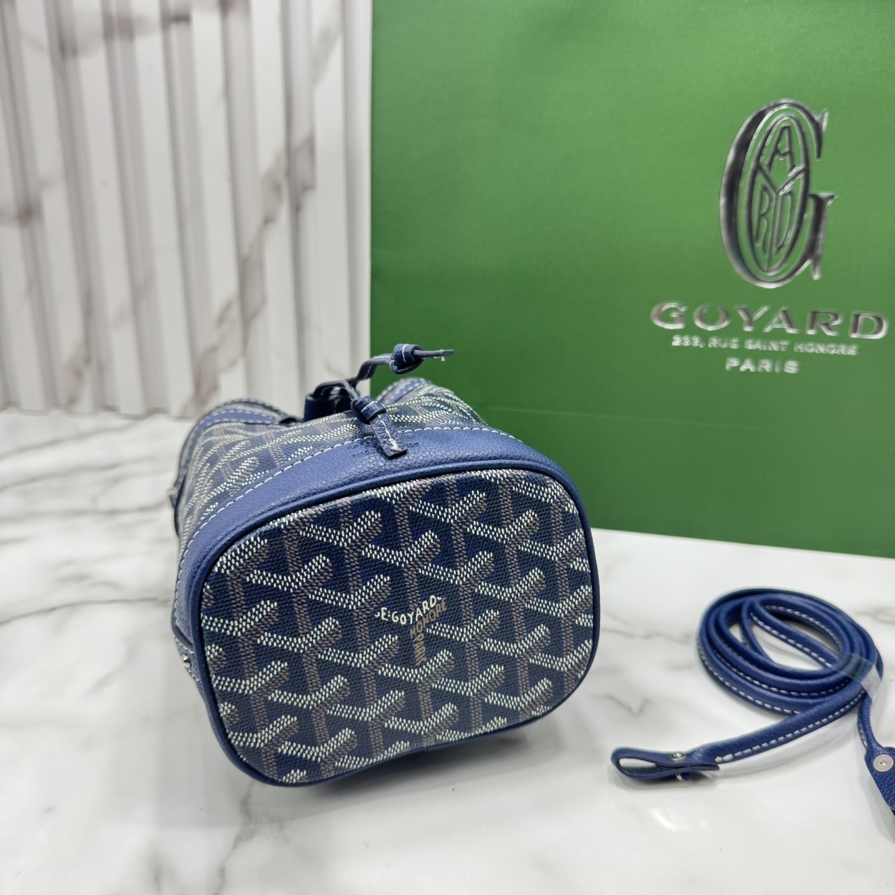 RI หนังแท้ | Goyard Petit Flot Mini bucket bag กระเป๋าสะพายทรงบัคเก็ต ไซส์มินิ ดูผู้ดีในตัว วัสดุหนังแคนวาสพิมพ์ลายสวยคม