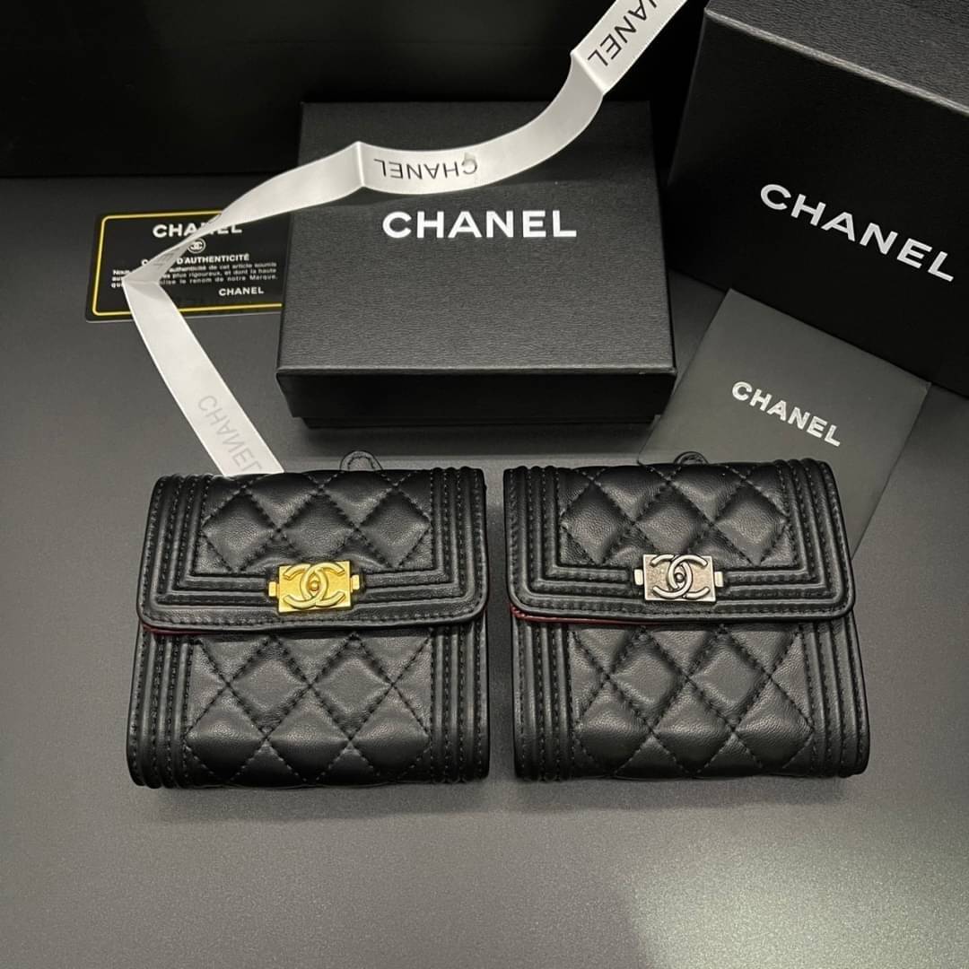 Chanel Wallet Trifold Caviar / Chanel Card Holder Zippy กระเป๋าสตางค์ชาแนลใบสั้น 3 พับ กระเป๋าใส่ธนบัตร บัตร ใส่เหรียญ ภายในตามรูป เกรดออริจินอล ภาพถ่ายจากงานขายจริง ใช้งานต่างประเทศได้
