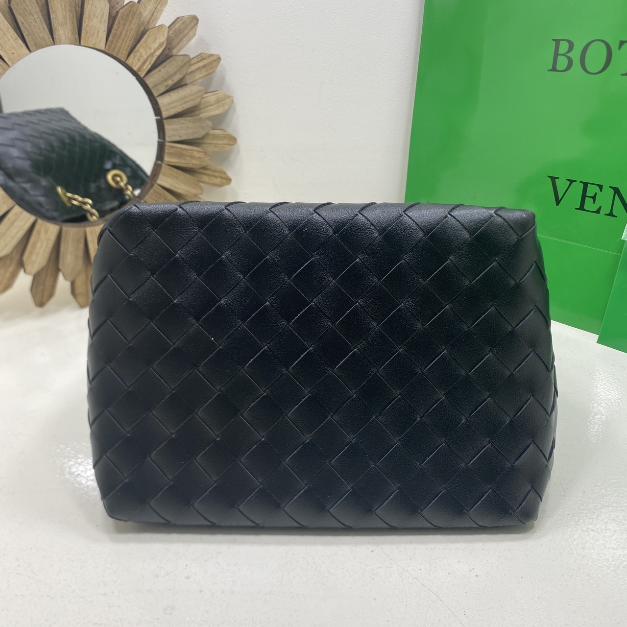 ORI หนังแท้ | Bottega Veneta Parachute Chain small shoulder bag / BV Hobo Bag กระเป๋าสะพายสุดชิค งานสานดีไซน์เรียบหรูโดดเด่น 🤍 เกรดออริจินอล หนังแท้