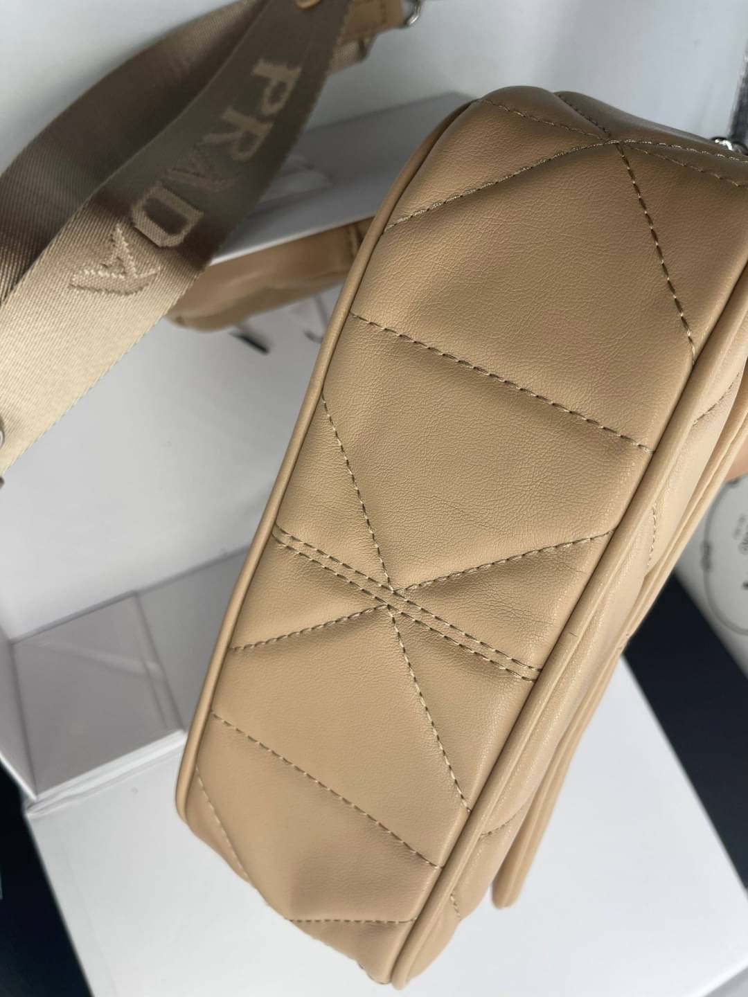 VIP 】PRADA System nappa leather patchwork bag หนังแท้ พร้อมส่งที่ไทย 6 สี