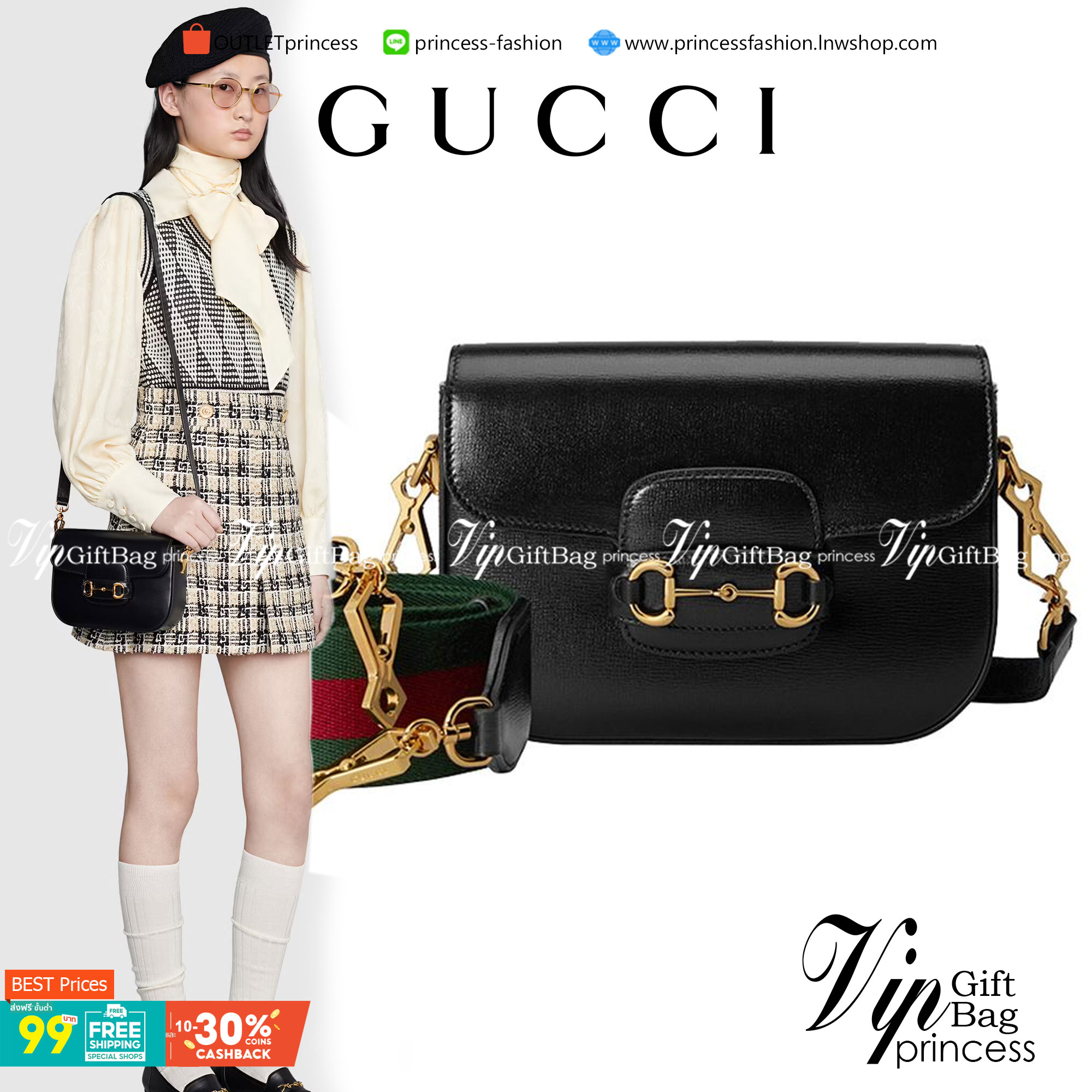 VIP GIFT 】หนังแท้ GUCCI Gucci Horsebit 1955 mini bag ที่สุดของรุ่นที่ฮอตหนักมาก คอลเลคชั่นที่ยอดขายดีตั้งแต่วันแรกที่ลง shop ด้วยรูปทรงที่กะทัดรัด ตอบโจทย์ได้ทุกลุค ทุกไลฟ์สไตล์ ใช้งานได้ง่ายคล่องตัว เรียกได้ว่าใครไม่มีได้ยังไง สวยขนาดนี้!!