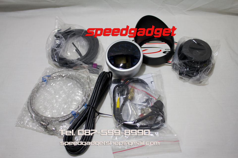 เกจ์วัดความร้อนไอเสีย 4 in 1 60mm