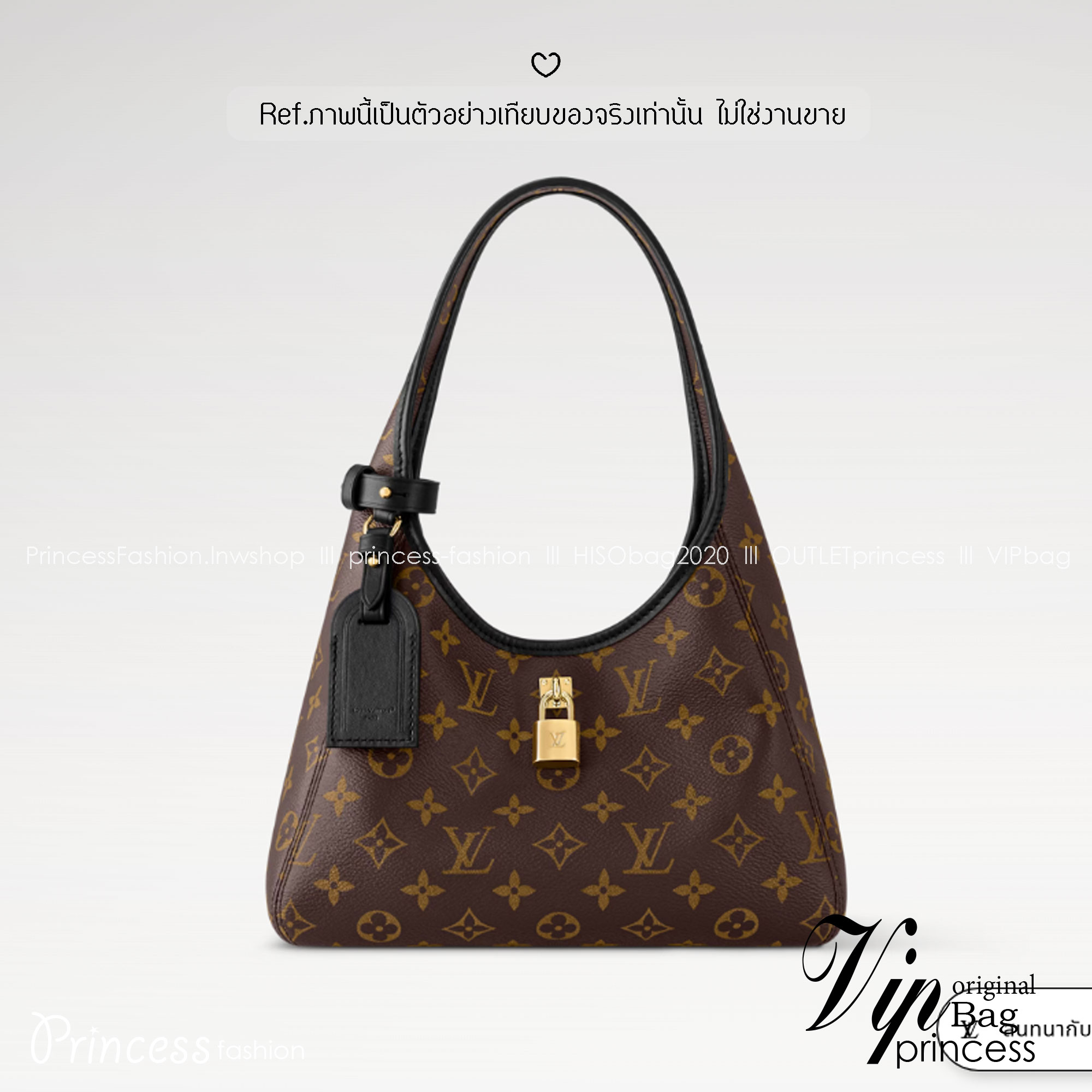 ORI หนังแท้ | LV The Drop PM Bag กระเป๋าสะพายทรงโฮโบ หูจับในตัว โมโนแคนวาสดีไซน์ใหม่ ที่กำลังได้รับความนิยม รูปทรงใช้งานง่าย คล่องตัว สะพายไหล่ได้หรูหราตามแบบฉบับแบรนด์
