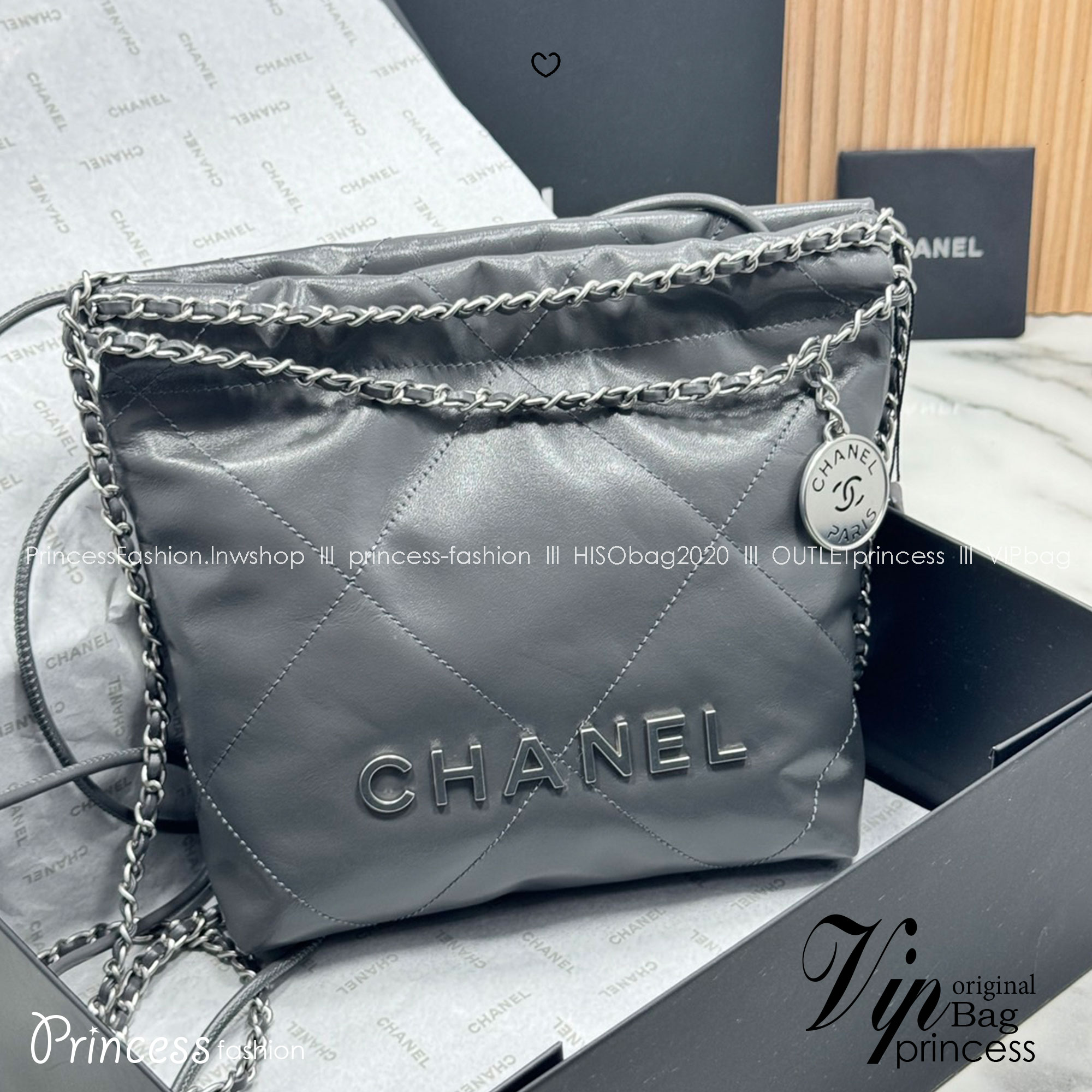 พร้อมส่ง 11 สี ORI หนังแท้ | CHANEL 22 Mini Handbag กระเป๋าสะพายสุดหรู รุ่นยอดนิยม 🤍 เกรดออริจินอล หนังแท้ ภาพถ่ายจากงานขายจริง ใช้งานต่างประเทศได้
