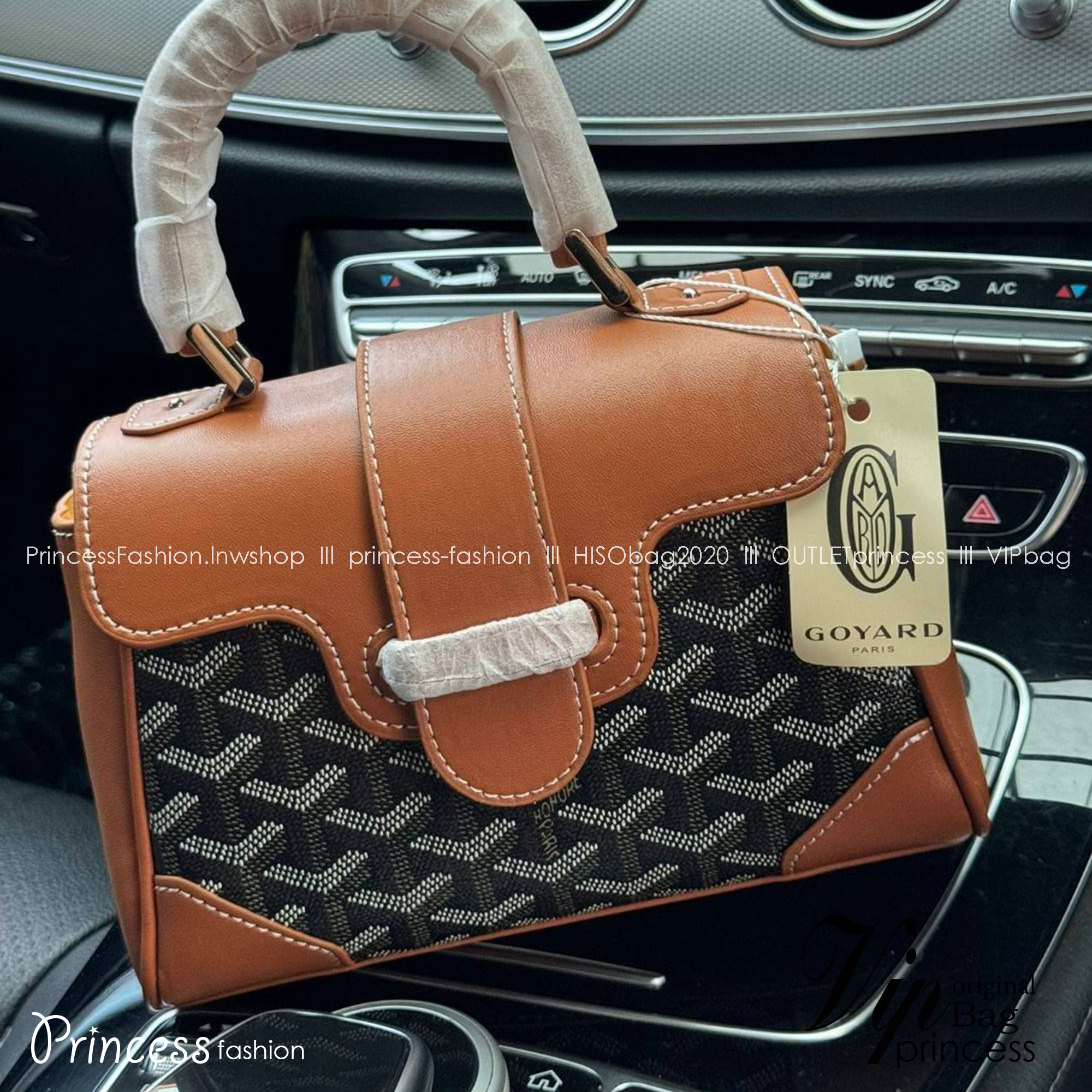 พร้อมส่ง 6 สี Goyard Saigon Souple Mini Bag / Saïgon Bag กระเป๋าถือ/สะพาย เกรดออริ สลับแท้ 1:1 ใช้ต่างประเทศได้