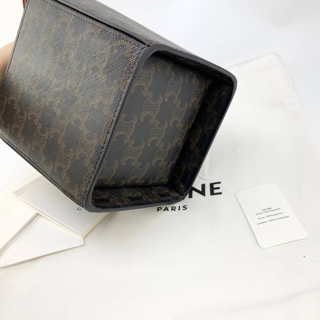 VIP 】หนังแท้ CELINE BOX CLASSIC HANDBAG หนังสวยอยู่ทรง สวยหรูที่สุด รูปทรงทันสมัยคลาสสิกมินิมอลมากค่ะ พร้อมส่งที่ไทยราคาสุดคุ้มห้ามพลาดค่ะ!