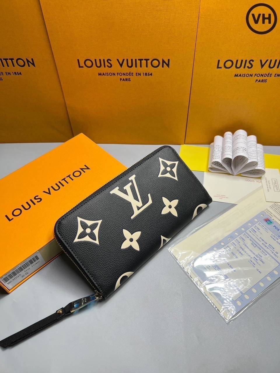ORI หนังแท้ | LV Zippy wallet two-tone Monogram Empreinte leather / LV Long Wallet กระเป๋าสตางค์ใบยาวซิปรอบ กระเป๋าสตางค์ผู้หญิง