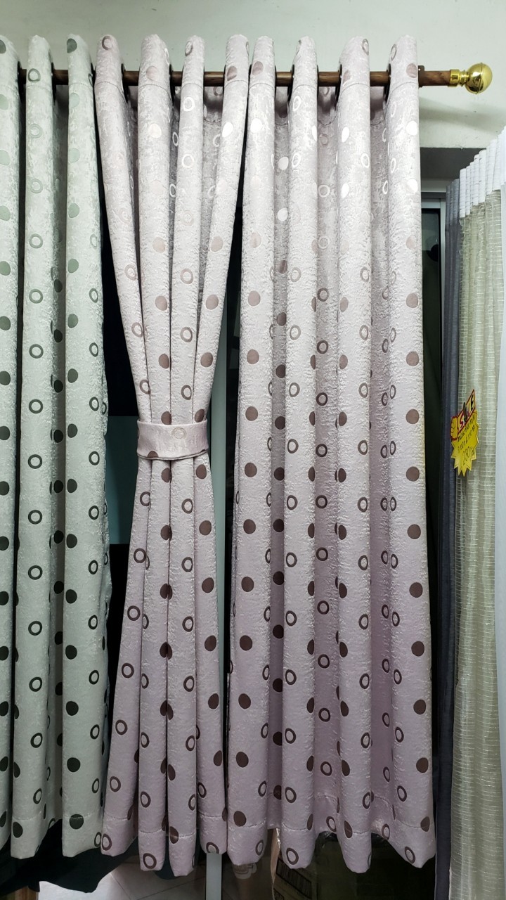 ผ้าม่านUV ก.270* ส.230 ซม./ผืน กันแสง 90% รุ่นบิวตี้ สีชมพู