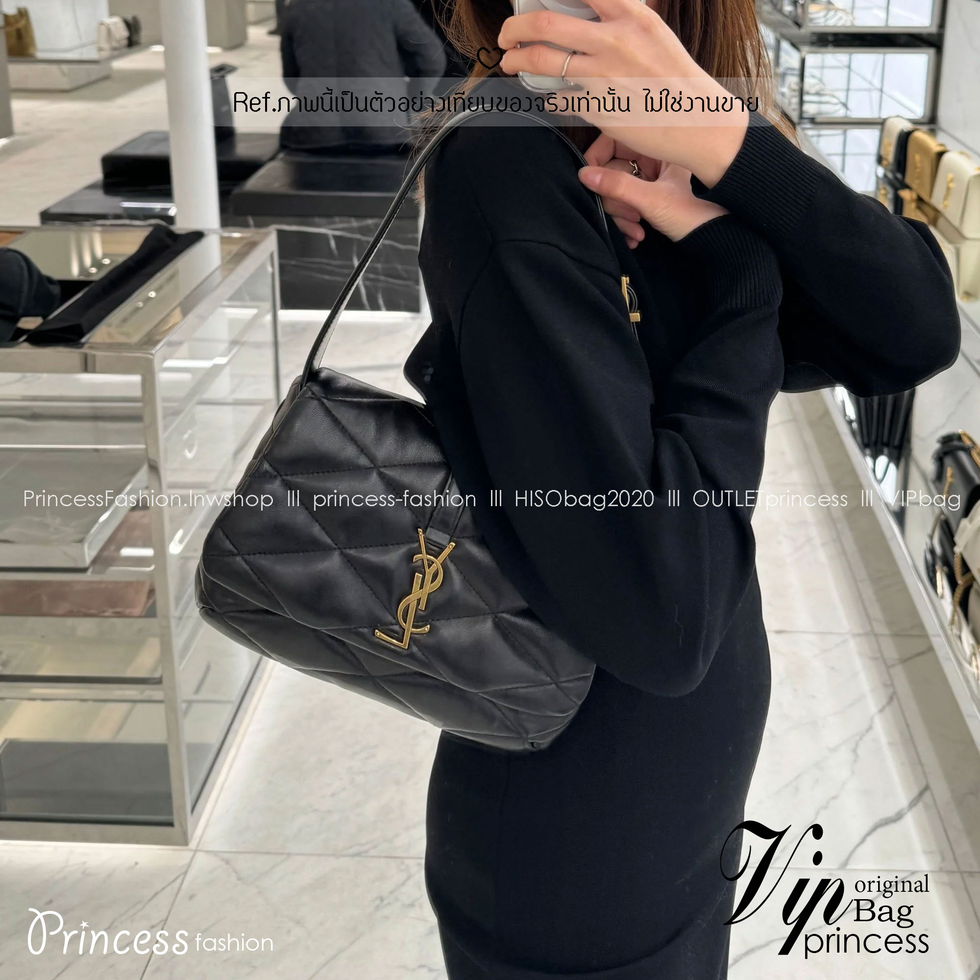 ORI หนังแท้ | YSL Le 57 Hobo Shoulder Bag / YSL Hobo Bag กระเป๋าสะพายทรงโฮโบ หนังสัมผัสนิ่มมือ ดีไซน์เรียบหรู ภายในโล่งกว้าง สามารถจุของสำคัญได้อย่างครบถ้วน ใบจริงหรูหรา ดูแพง มีไว้ติดบ้านสักใบ ยังไงก็คุ้มค่าจ้า