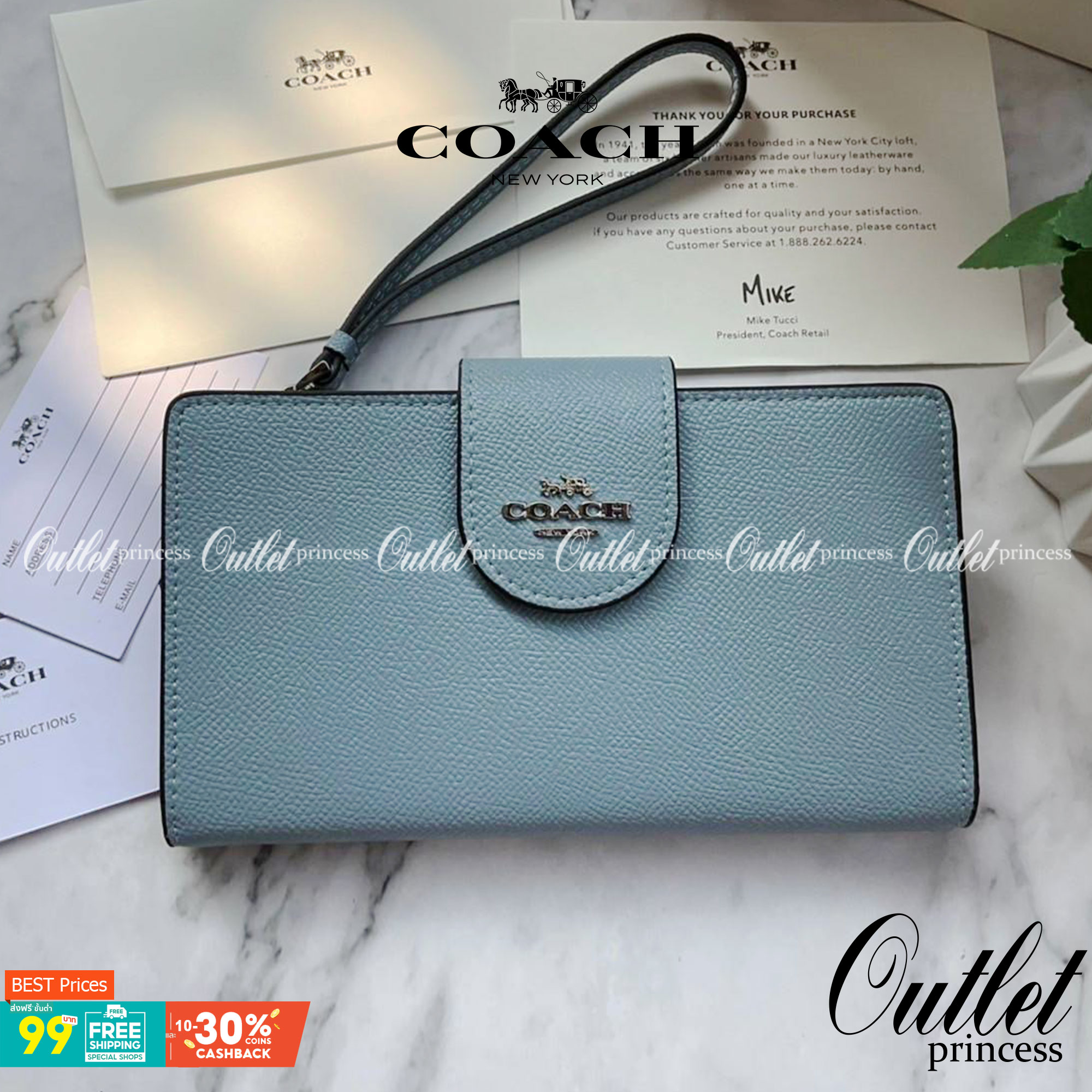 COACH TECH WALLET (COACH C2869) New Coach กระเป๋าสตางค์ใบยาวรุ่นใหม่ ใส่โทรศัพท์ได้ด้วยน๊า!! คอลเลคชั่นสวยหรู