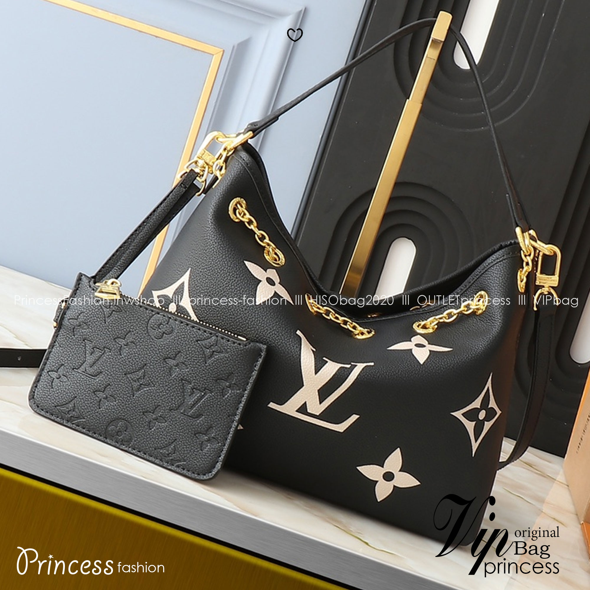 LV Bundle Monogram Empreinte Bag / LV Bella Bucket Bag กระเป๋าสะพายทรงบัคเก็ตรุ่นใหม่ ตกแต่งอะไหล่สีทองหรูหรา