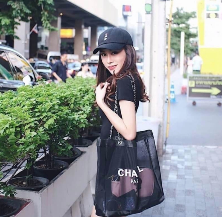 Vip Gift Premium Gift พรีเมี่ยมกิ๊ฟ แท้💯 ::: กระเป๋า Chanel Rose Gold Chain Shopping Bag + Ribbon