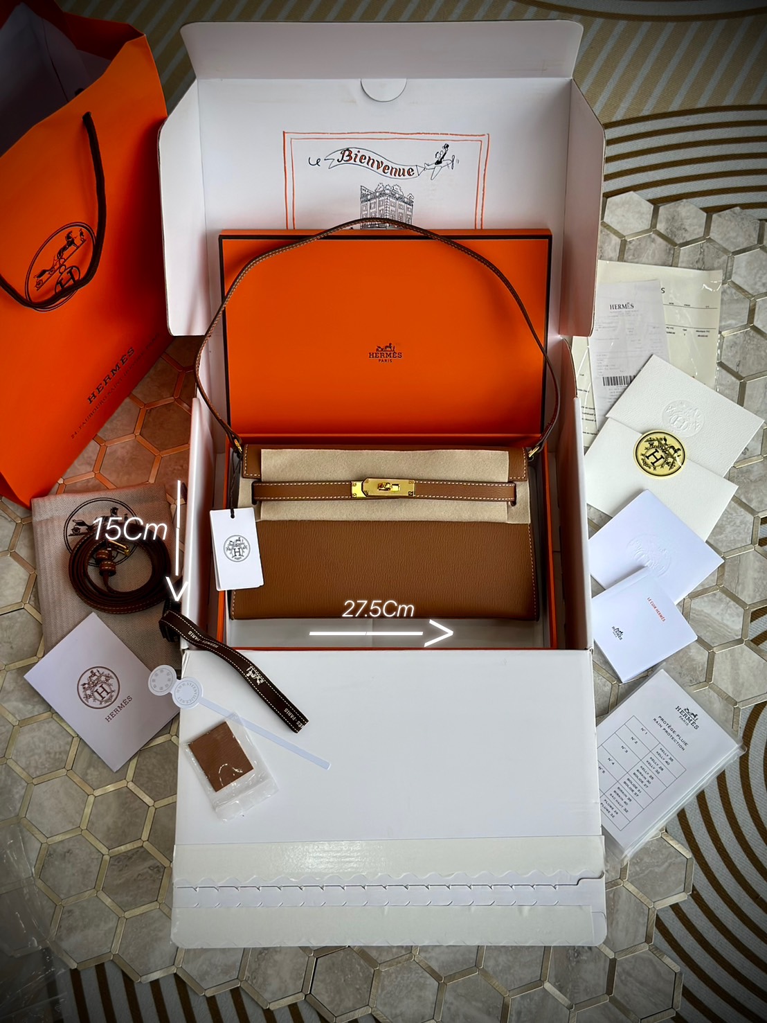 HERMES Kelly Classique To Go wallet swift leather เกรดงานดีสุด กระเป๋าแบรนด์หรูทรงกระเป๋าสตางค์ หนังแท้ เกรดออริ ท็อป สลับแท้ 1:1 ใช้งานต่างประเทศได้