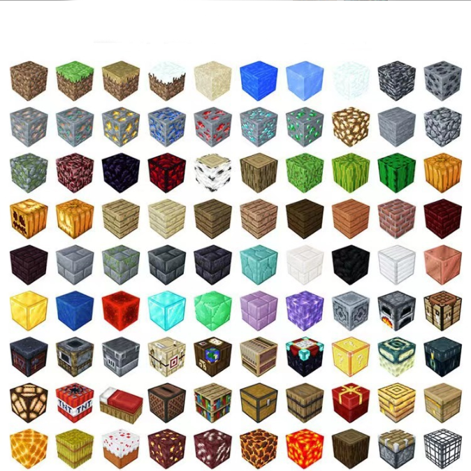 บล็อคตัวต่อแม่เหล็กไมน์คราฟต์ Mine craft แบบสุ่ม