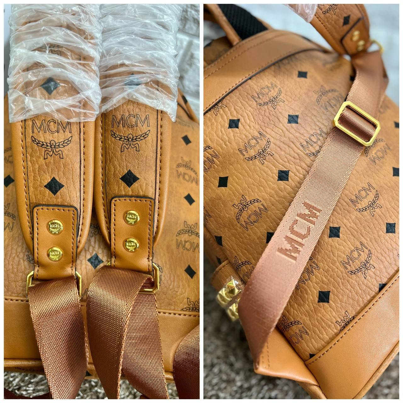 M.C.M Stark Side Studs Backpack in Visetos กระเป๋าเป้คลาสสิก รุ่นที่สามารถใช้งานได้ตลอดทั้งวันและได้ทั้งชาย/หญิง 🧡เกรดท็อปออริ เทียบแท้ 1:1 เกรดดีสุด ใช้งานต่างประเทศได้