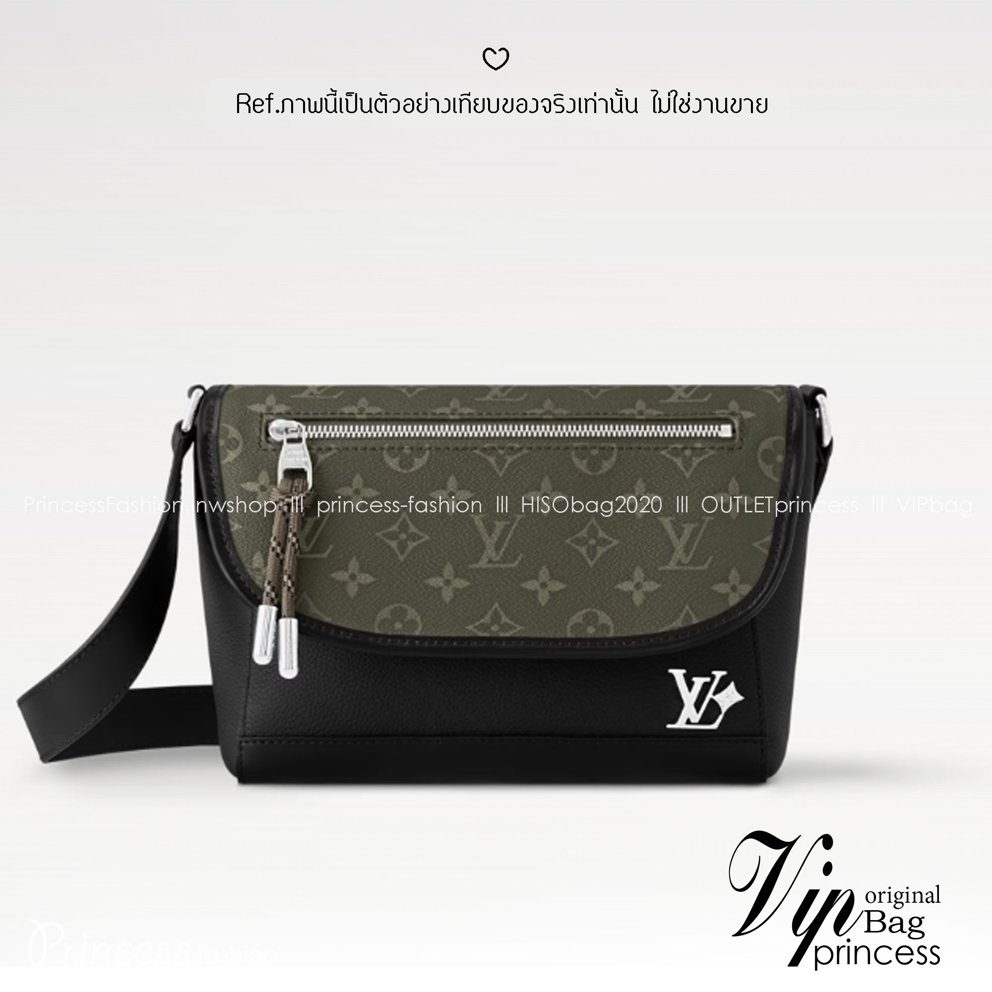 VVIP หนังแท้ เกรดดีสุด 1:1 | LV Pulse Messenger กระเป๋าทรงแมสเซ็นเจอร์รุ่นใหม่ล่าสุดจากแบรนด์ หนังลายเกรนผสมแคนวาสโมโนแกรม