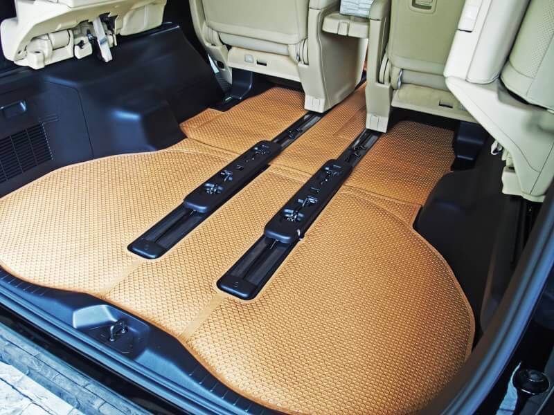 พรมกระดุมเม็ดเล็กรีดขอบTOYOTA ALPHARD 2016-20 สีชามัวร์ เต็มคัน เข้ารูป