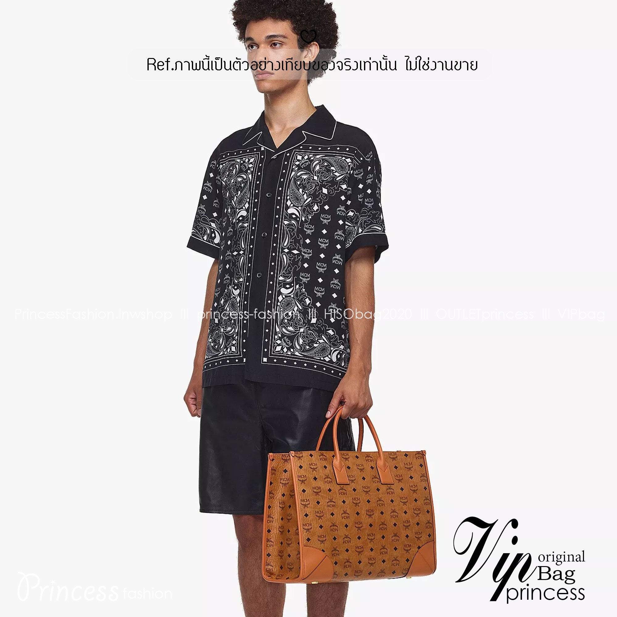 M.C.M München Tote in Visetos and nappa leather / M.C.M Extra-large tote bag 43cm กระเป๋าโท้ทใบใหญ่ จุๆ ไปเลย ใส่ของได้เยอะมาก พร้อมกระเป๋าใบเล็ก รูปทรงสวย ถือไปทำงาน สะพายไปเที่ยวได้สวยๆเลยค่ะ