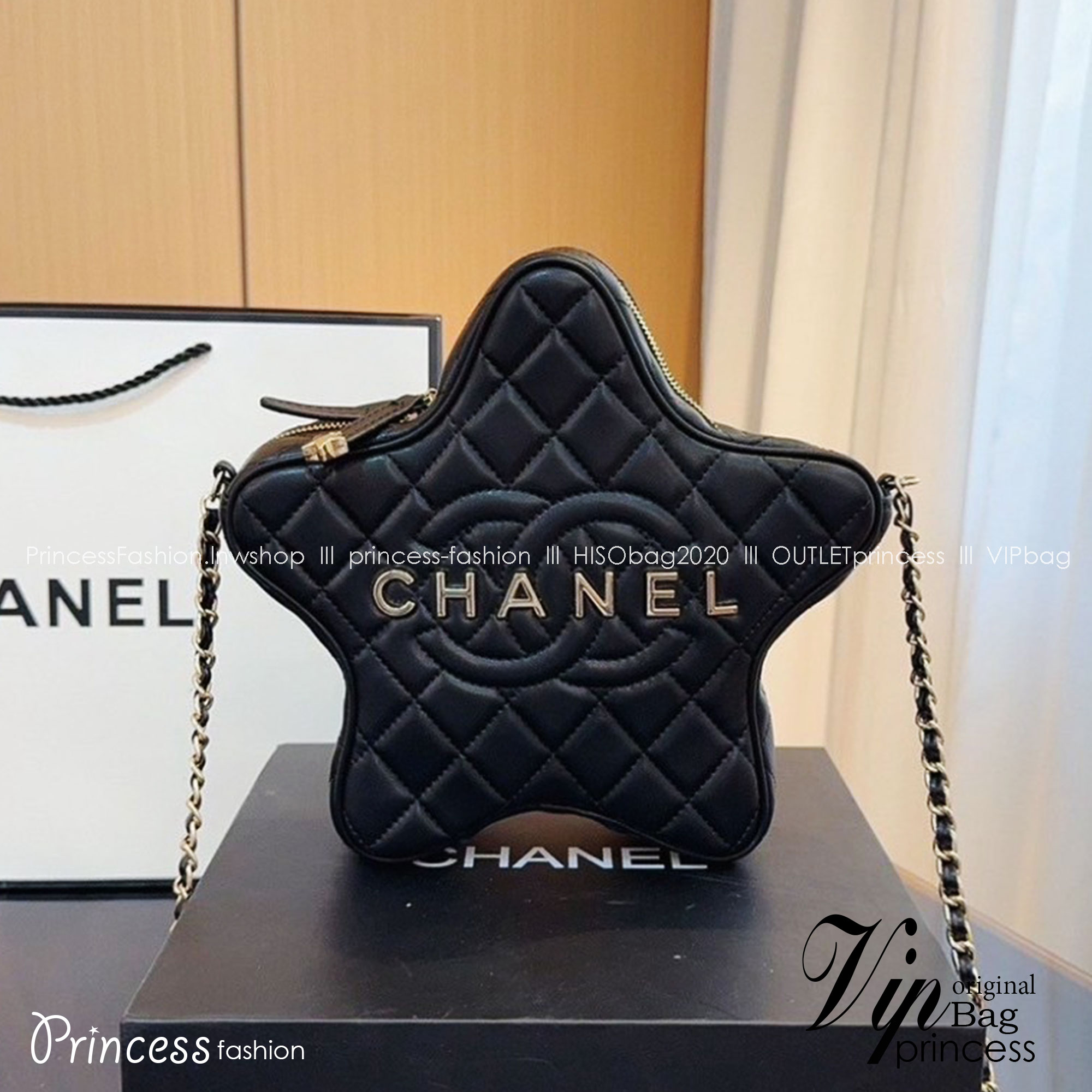 CHANEL STAR BAG IN LEATHER กระเป๋าสะพายรูปดาว ดีไซส์น่ารักน่าใช้ เกรดไฮเอน 1:1 ใช้งานต่างประเทศได้