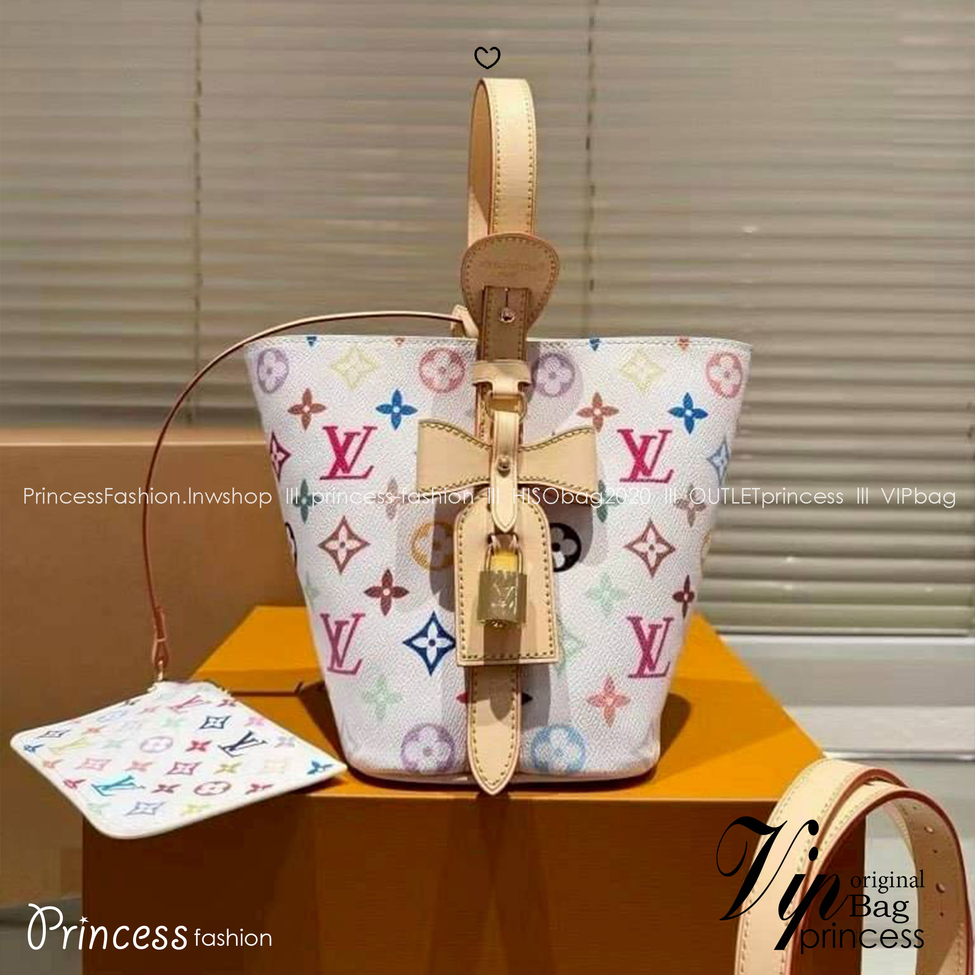 LV x TM All In BB Multicolor กระเป๋าทรงบัคเก็ตที่มาแรงมากๆตอนนี้ รุ่นลิมิเต็ดแต่งแต้มดีเทลเปี่ยมชีวิตชีวา แคนวาสโทนสีสดใสดีไซน์ใหม่จากพาเลตต์สีเอกลักษณ์