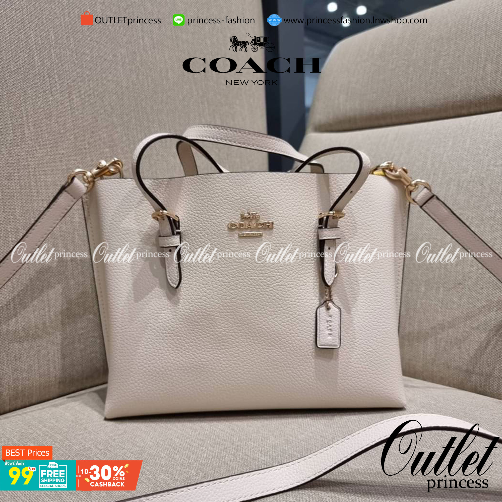 OUTTLET 】COACH MOLLIE TOTE 25 (C4250 C4084) น้องคนสวยอีกหนึ่ง!! กระเป๋าโท้ทไซส์เล็กที่สาวๆหลงรัก ดีไซน์คลาสสิคเหมือนเดิม เพิ่มเติมคือสะดวกขึ้นเยอะ!! ย่อส่วนมาจากใบใหญ่เป๊ะๆ น่ารักน่าใช้มากๆ วัสดุหนัง crossgrain ทนทาน ใช้งานง่าย เรียบหรูดูดีม้าก!! ภายในโล่