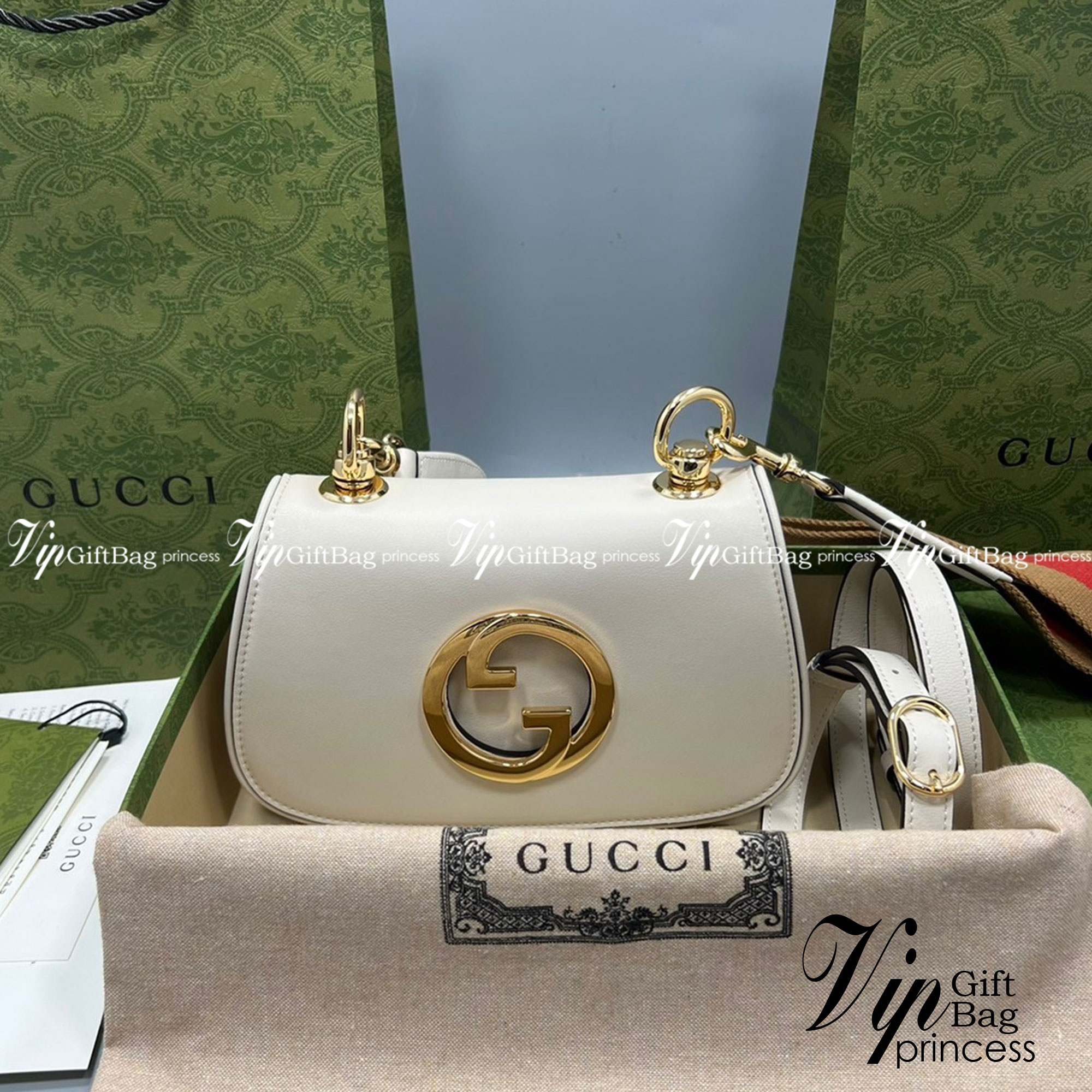 GUCCI Blondie mini bag เกรดเทพออริจินล หนังแท้ ภาพถ่ายจากงานขายจริง ใช้งานต่างประเทศได้ ผ่านทุก ตม