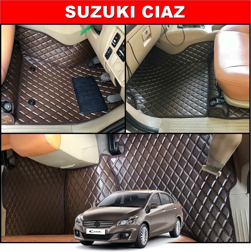 พรมปูพื้นรถยนต์ SUZUKI CIAZ ลายDIAMOND ยางปูพื้นรถEVA 12ชิ้น เต็มคัน