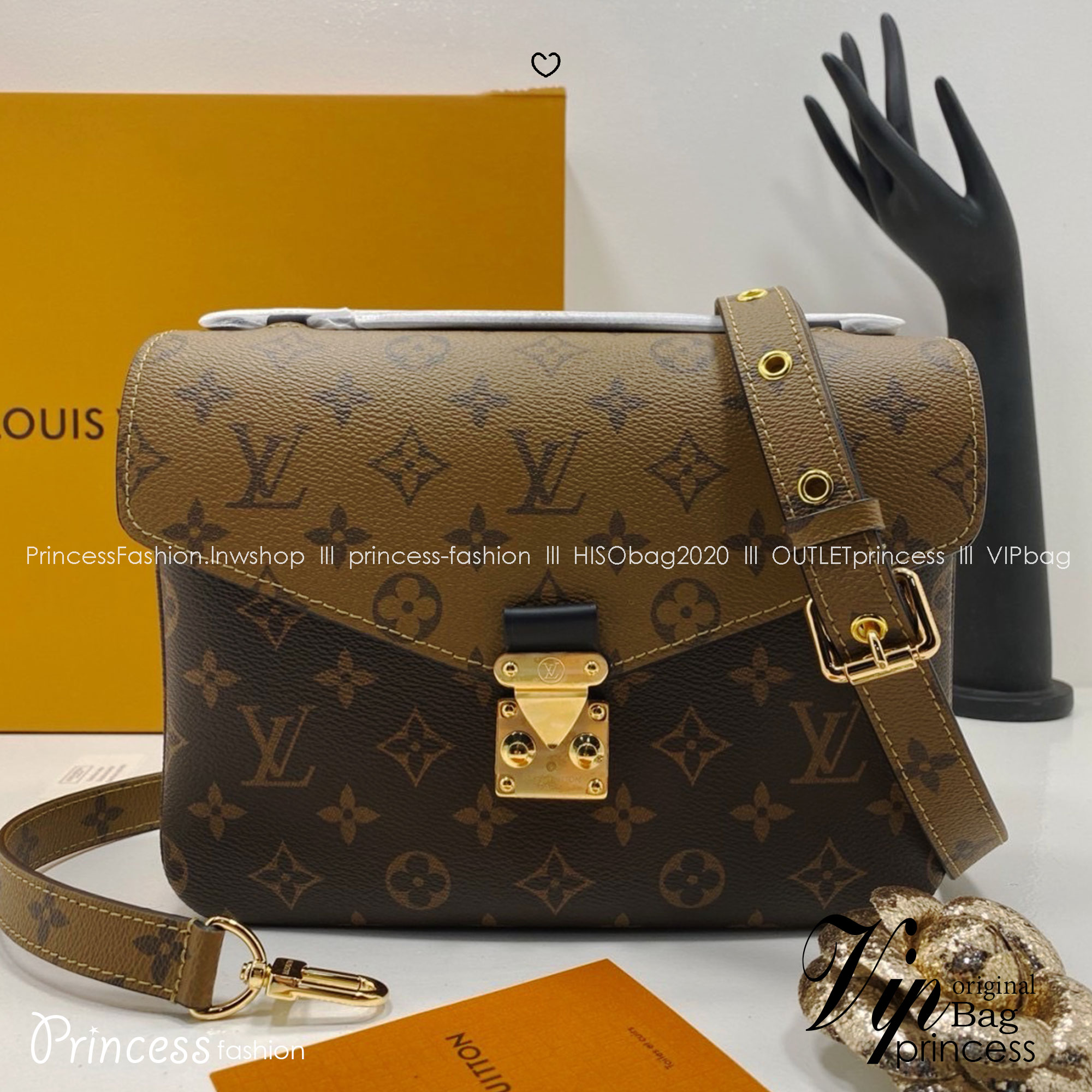 LV Metis Bag / LV Pochette Métis Monogram Reverse กระเป๋าสะพายรุ่นเอกลักษณ์ของแบรนด์ สวยหรูโดดเด่นทันสมัยตลอดกาล เกรดออริ เทียบแท้ 1:1 ใช้งานต่างประเทศได้