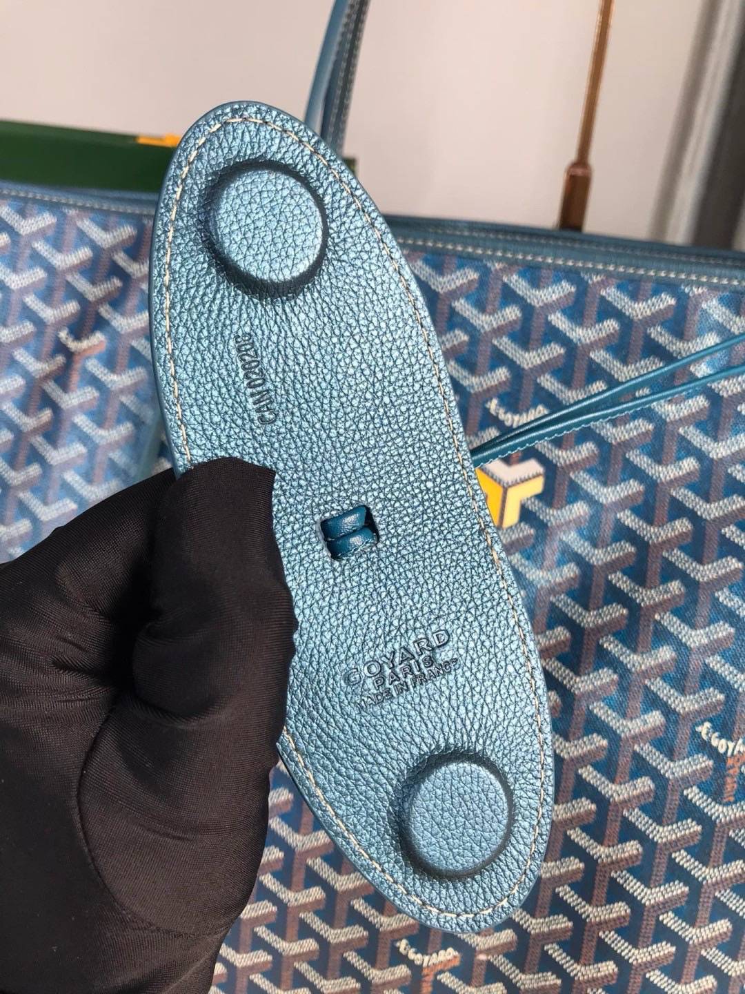 เกรดเทพ Top ORI | New Goyard Saint Louis GM tote bag Goyardine Pearly Blue (Ori)เทพ กระเป๋าทรงโท้ทใบใหญ่ หนังแท้แคนวาสแท้ สีพิเศษมุกสะท้อนแสงเงาสวยหรู