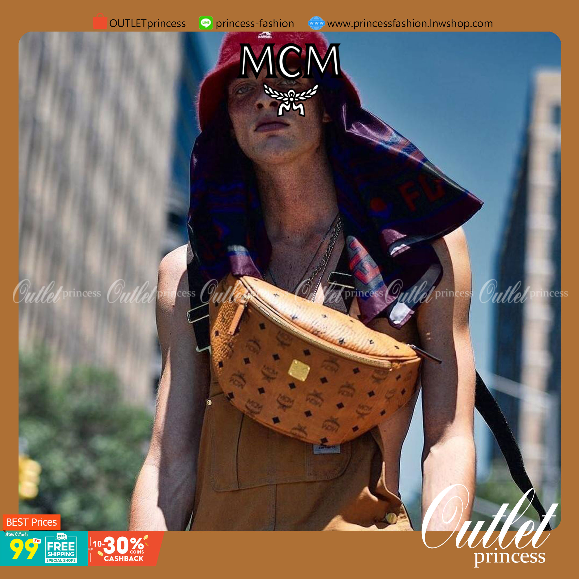 M.C.M STARK BELT BAG IN VISETOS รุ่นยอดฮิต!! หนุ่มๆสาวๆใช้ได้ไม่มีเบื่อ!! 🎉⭐️⚡️🛎 กระเป๋าคาดอกรุ่นขายดี ลายวิเซโต้เอกลักษณ์ ทั้งสปอร์ตและดูหรูในตัว ใช้งานง่าย ได้ทุกลุค วัสดุหนังแคนวาสคุณภาพดี มีช่องซิปหลัก และซิปรอง ภายในเป็นช่องโล่