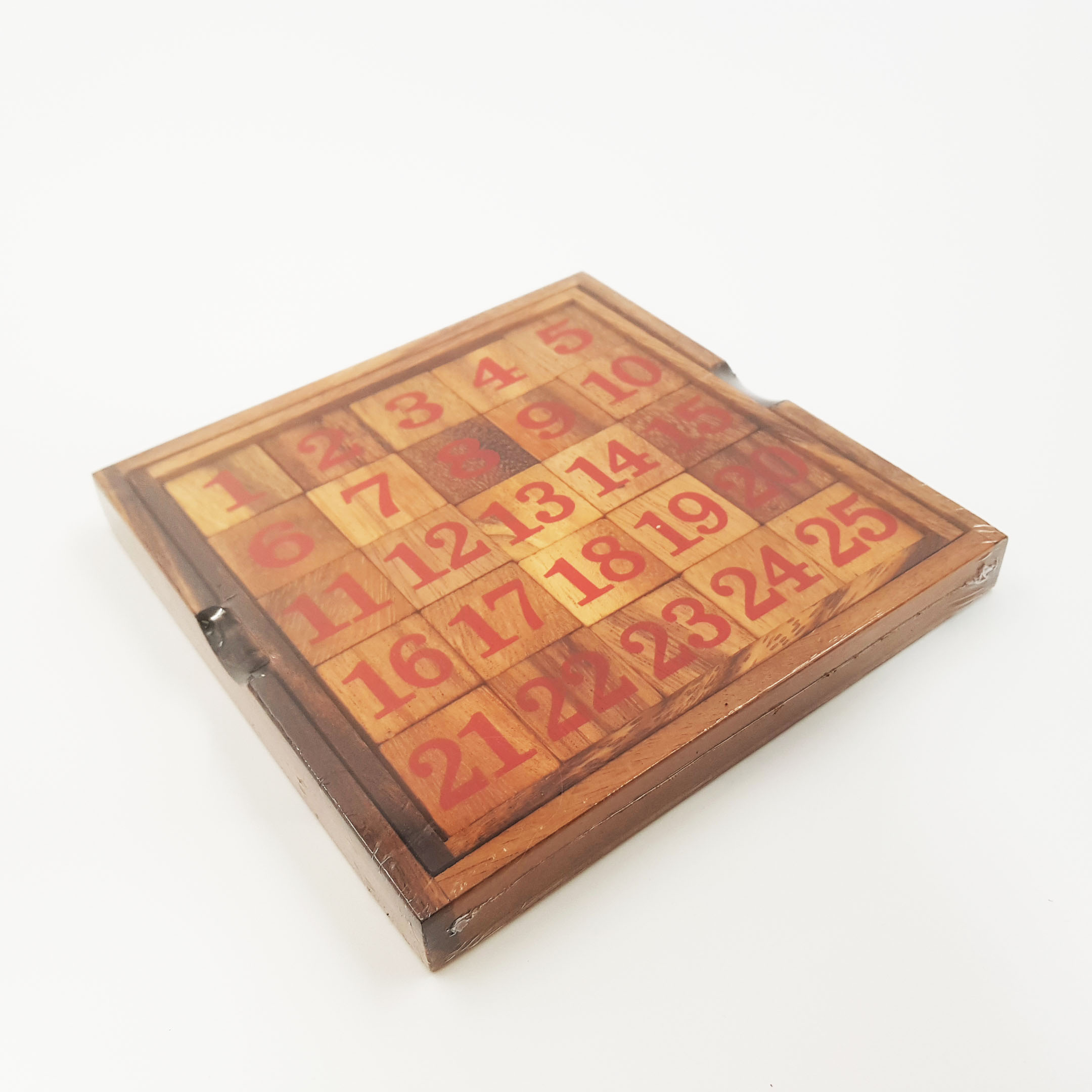 เกมแก้ปริศนาเลื่อนตัวเลขไม้ บล็อกตัวต่อไม้ เกมขยับตัวเลขไม้