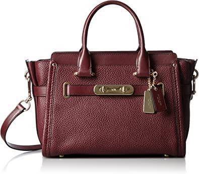 Coach Swagger 27 Pebble Leather Satchel Black Detail : กระเป๋าcoach ทรงสวย ไม่มีวันเฉย ดีเทลด้านหน้ากระเป๋าเยอะ ชิคไปอีกแบบ ภายในกว้าง ใส่ของได้มาก แถมจะถือก็ได้ หรือ สะพายกระเป๋าก็ดี มีจำนวนไม่เยอะ ใครยังไม่มีใบนี้ รีบจับรีบจองกันเลยนะคะ