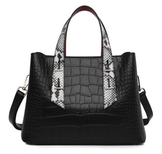 กระเป๋าถือ กระเป๋าสะพาย ผู้หญิง หนังแท้ สีดำ แบบเรียบ แต่งสายสวย ๆ กระเป๋าถือ ทำงาน แบบสวย ๆ 246864