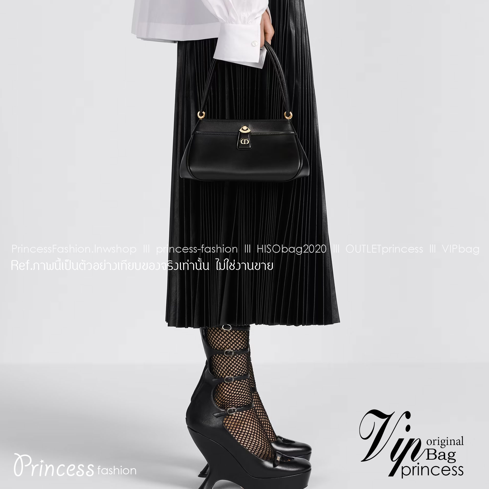 DIOR KEY BAG Blue Oblique Jacquard 22cm เกรดออริ พร้อมส่งที่ไทย