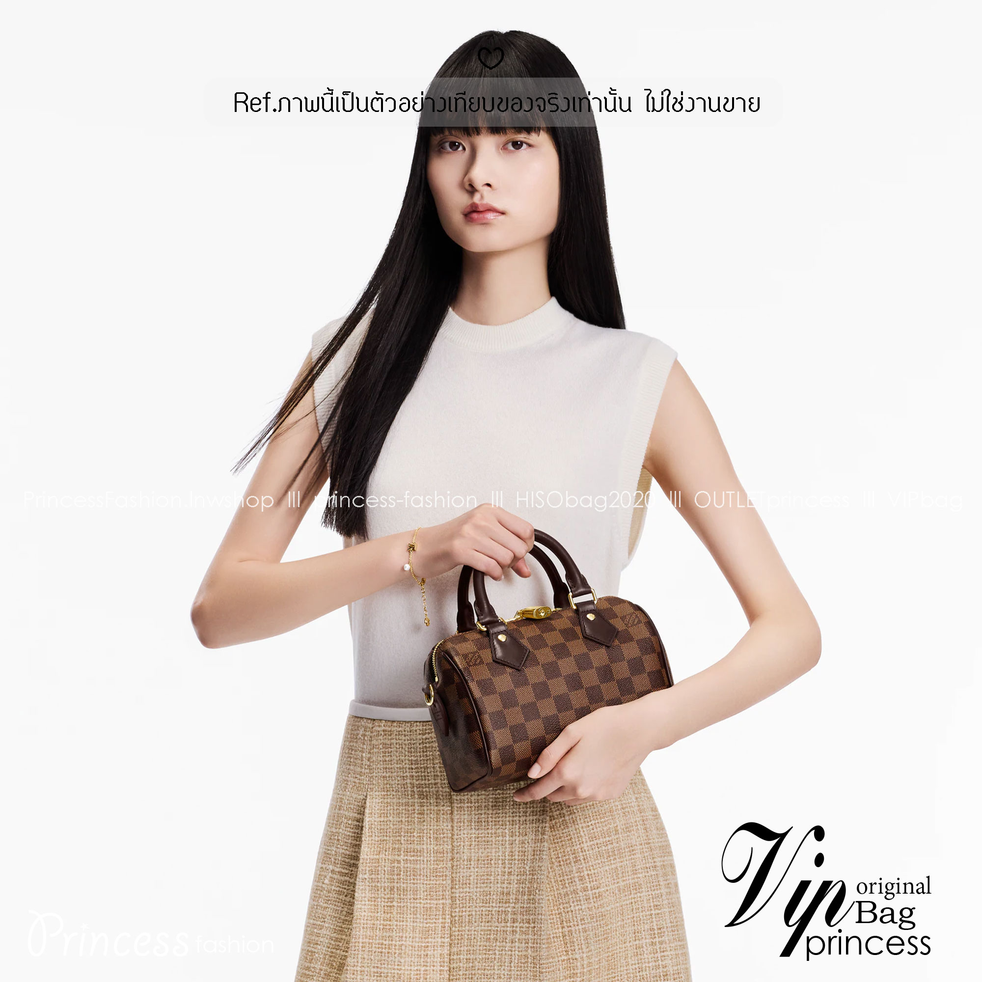 ORI หนังแท้ | LV Speedy Bandoulière 20 Monogram / Damier Ebene canvas กระเป๋าทรงหมอนสปีดี้ รุ่นท็อปฮิตในตำนาน สวยงามตลอดกาล