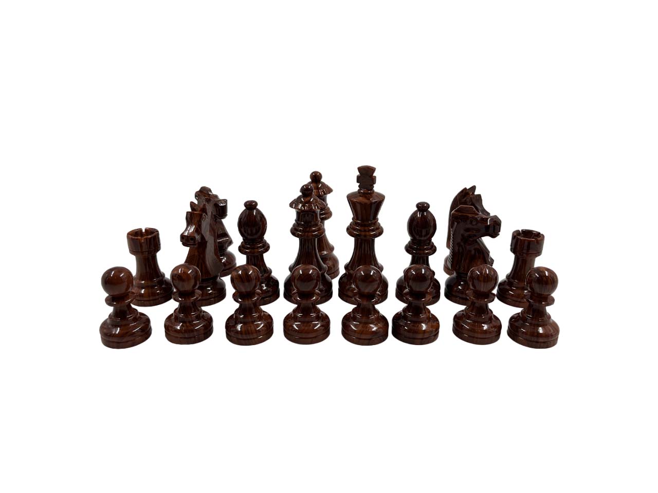 ตัวหมากรุกสากล German Knight ไม้Rose wood เคลือบผิวอะคริลิก