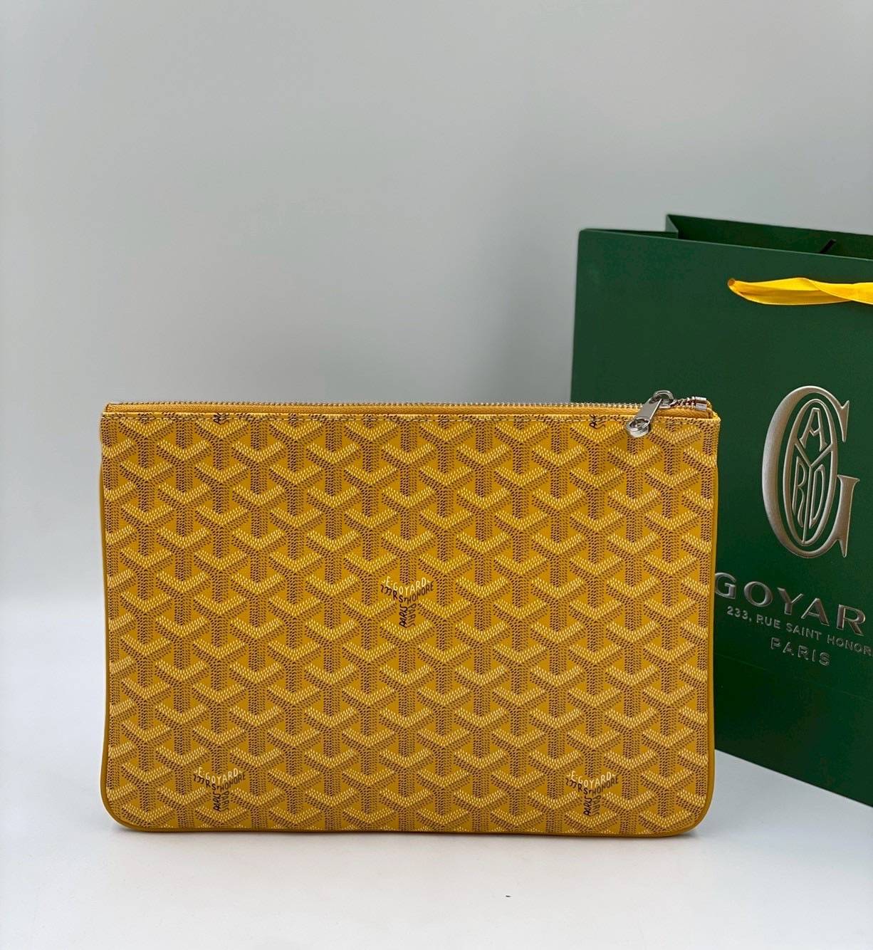 ORI หนังแท้ | GOYARD Senat MM Pouch / GOYARD Clutch Bag กระเป๋าทรงพอชคลัช ใช้เป็นกระเป๋าจัดระเบียบสำนักงานได้ เหมาะสำหรับใส่เอกสารขนาด A4, จัดระเบียบสิ่งของในกระเป๋า หรือใช้เป็นกระเป๋าคลัตช์สำหรับใช้ในชีวิตประจำวัน