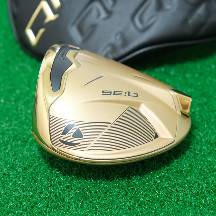 2025 TAYLORMADE QI35 MAX DESIGNER SERIES MATTE GOLD 9.0* DRIVER - HEAD ONLY + HEADCOVER
