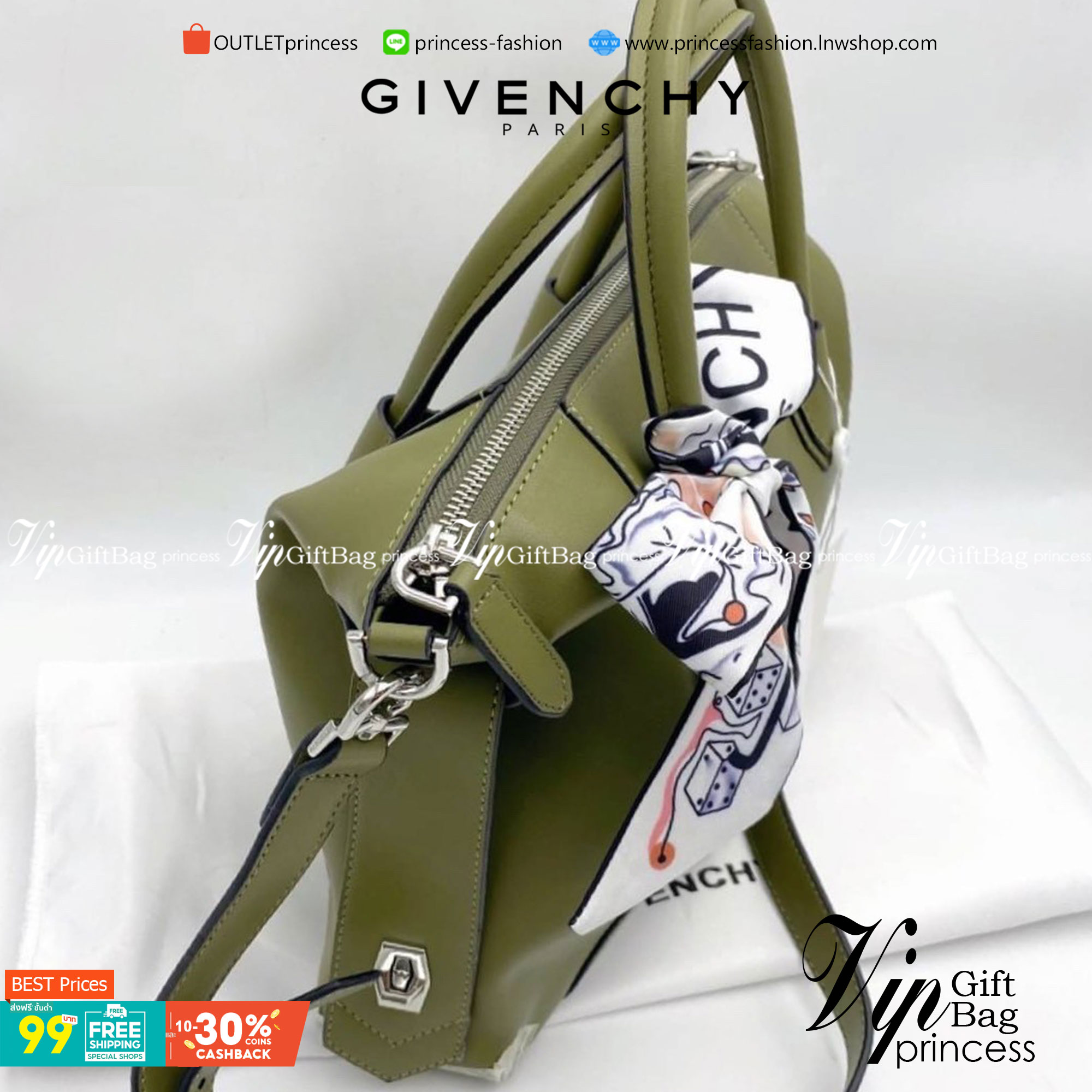 GIVENCHY Antigona Soft leather tote bag ฟรีผ้าผูก!! กระเป๋าสะพายข้าง ทรงสวยมากค่ะ มี 2 ขนาด รุ่นยอดนิยมดาราเซเลปใช้กันเพียบ งานจริงสวยหรูดูแพงมากนะค้าา ราคานี้คุ้มที่สุด มีมารอบนี้ 6 สี 2 ขนาด เลือกให้ปังไปเลยค่าาา